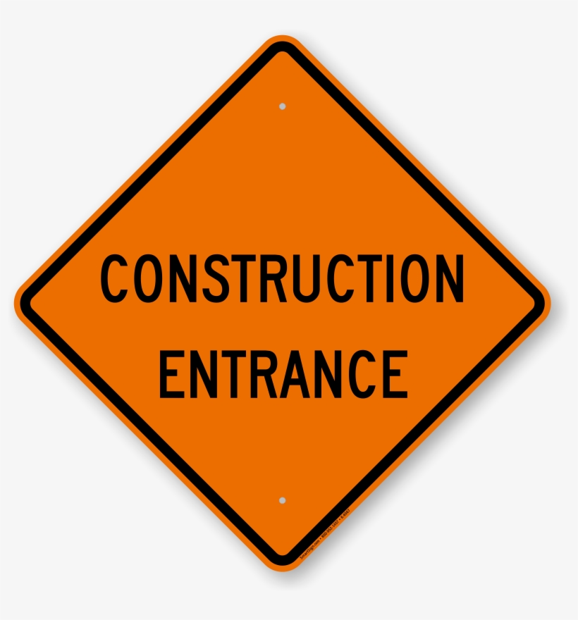 Construction Sign Png Transparent Image - Construction Work Zone Signs, transparent png #783345