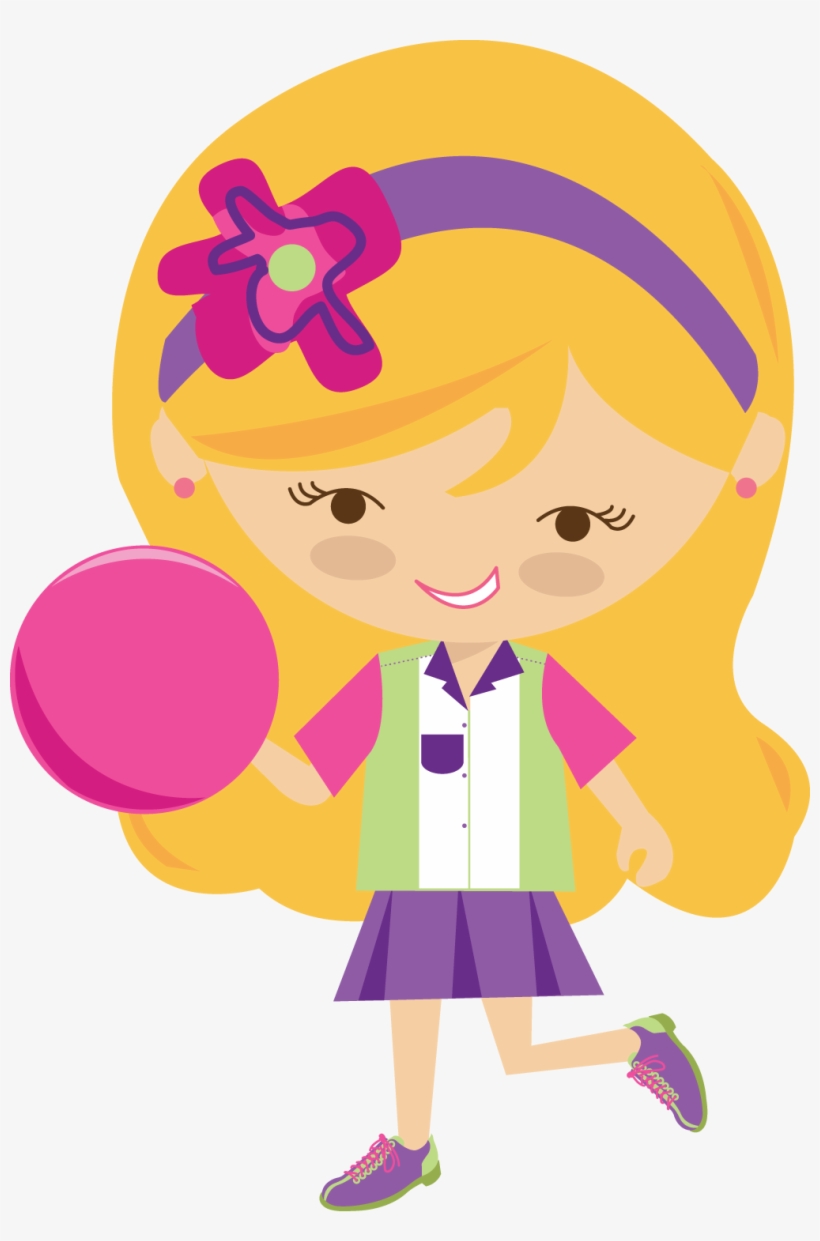 Png Image - Bowling Clipart Pink Girl, transparent png #783347