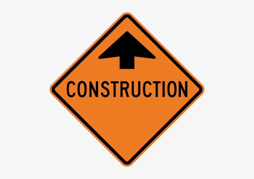 Construction Sign Png Png Download - Trucks Entering And Exiting Sign, transparent png #783350