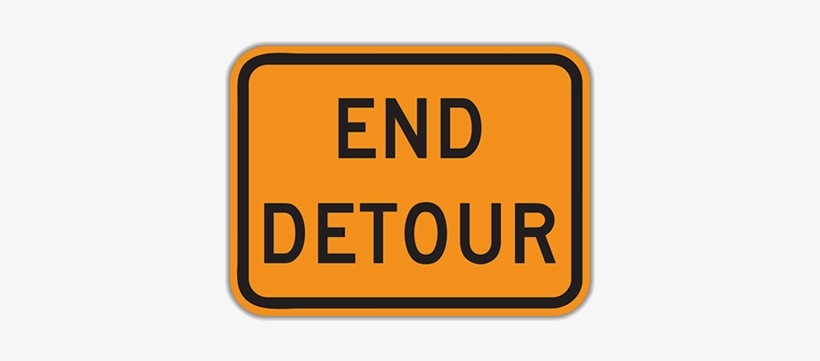 M4-8a End Detour - Dead End Sign, transparent png #783439