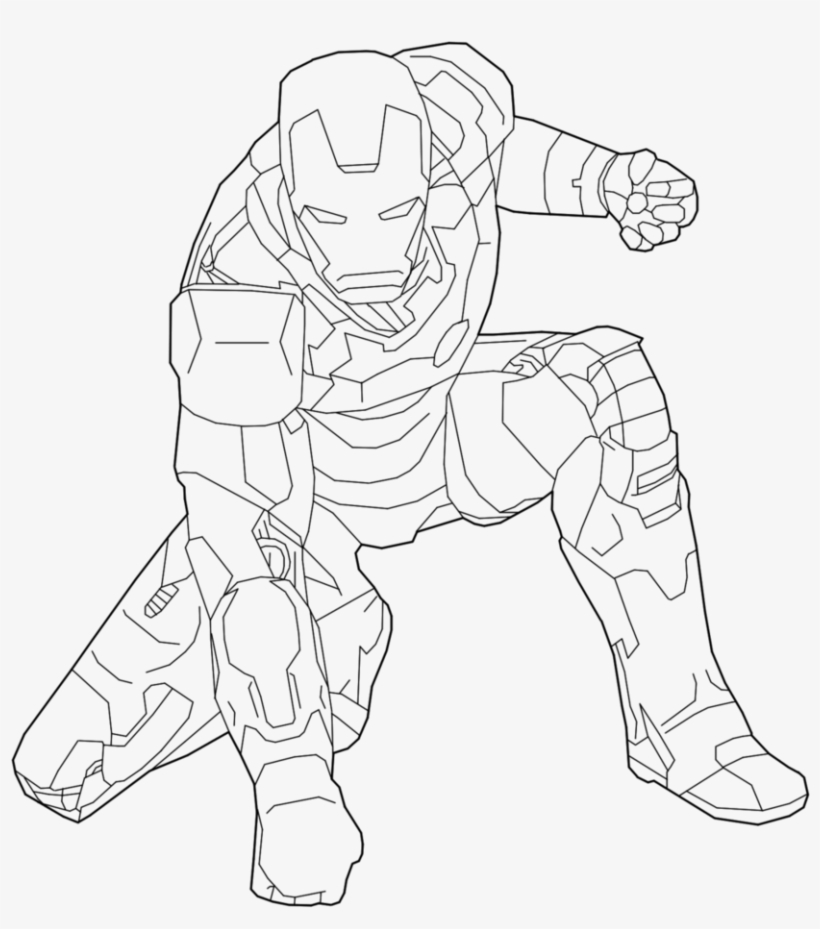 Iron Man Line Drawing At Getdrawings - Iron Man Line Drawing, transparent png #783575