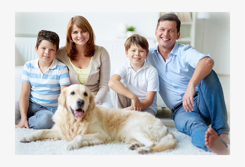 Carpet Cleaner Pasco County Happy Family And Pet On - Happy Family With Pet, transparent png #784049