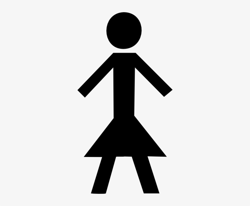Stick Girl Black Svg Clip Arts 312 X 596 Px, transparent png #784645