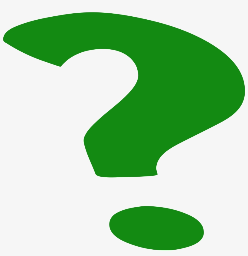 Question Mark Clipart Images Black And White - Green Question Mark Png, transparent png #784767