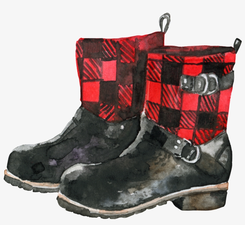 Hand-painted Winter Women's Boots Png Transparent - Work Boots, transparent png #784944