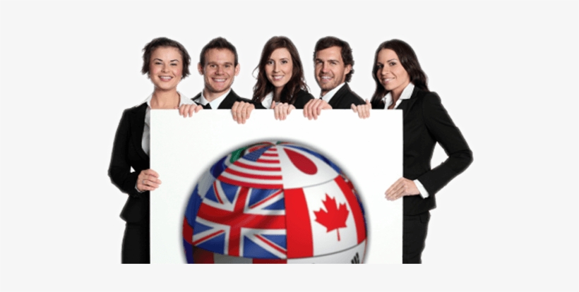 Studying Abroad May Seem Frightening, But It Is A Great - Ejecutivo Sosteniendo Cartel, transparent png #785179