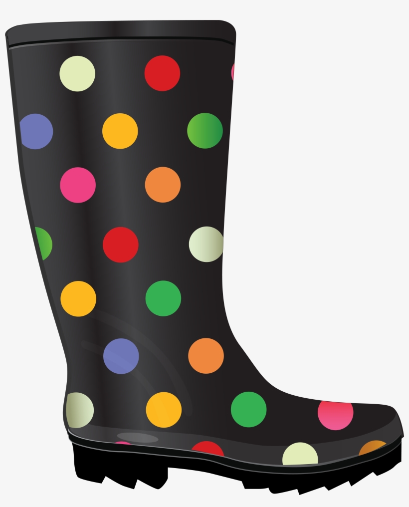 Vector Stock Dotted Rubber Boots Png Image Gallery - Free Clipart Rain Boots, transparent png #785202