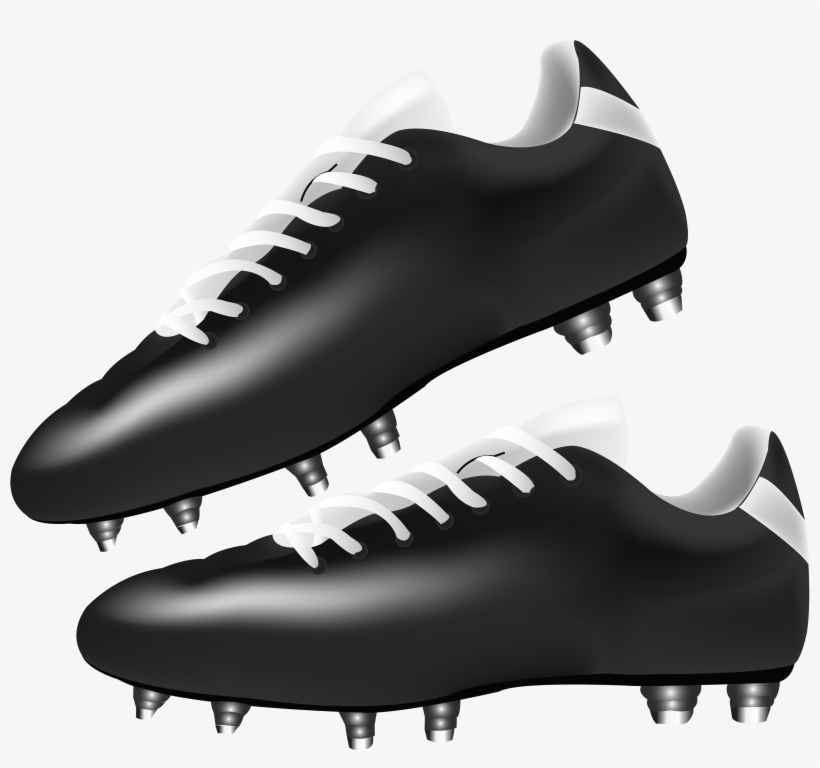 Black Football Boots Png Clipart - Football Boots Png, transparent png #785228