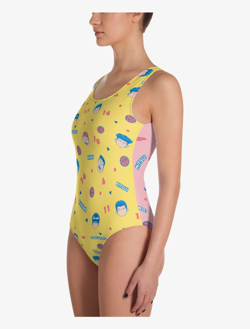 Slam Dunk - Swimsuit - One-piece Swimsuit, transparent png #785270