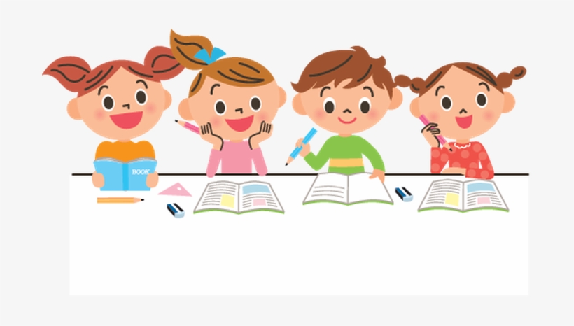 Graphic Library Stock Collection Of High Quality Free - Children Studying Clip Art, transparent png #785585