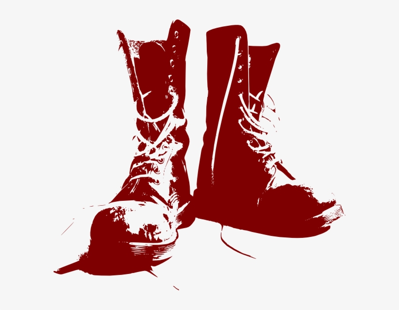 Boots Clip Art At Clker - Combat Boots Clipart, transparent png #785785