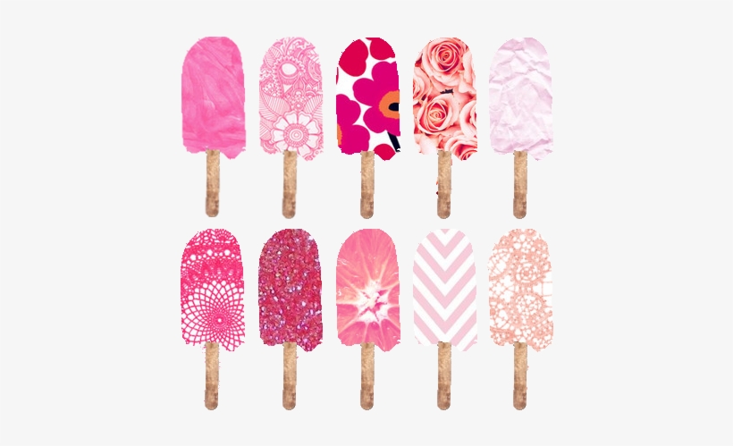Patterned Pops - Clgift Ice Cream Desert Sweet Woman Wallet Pink Ice, transparent png #785869