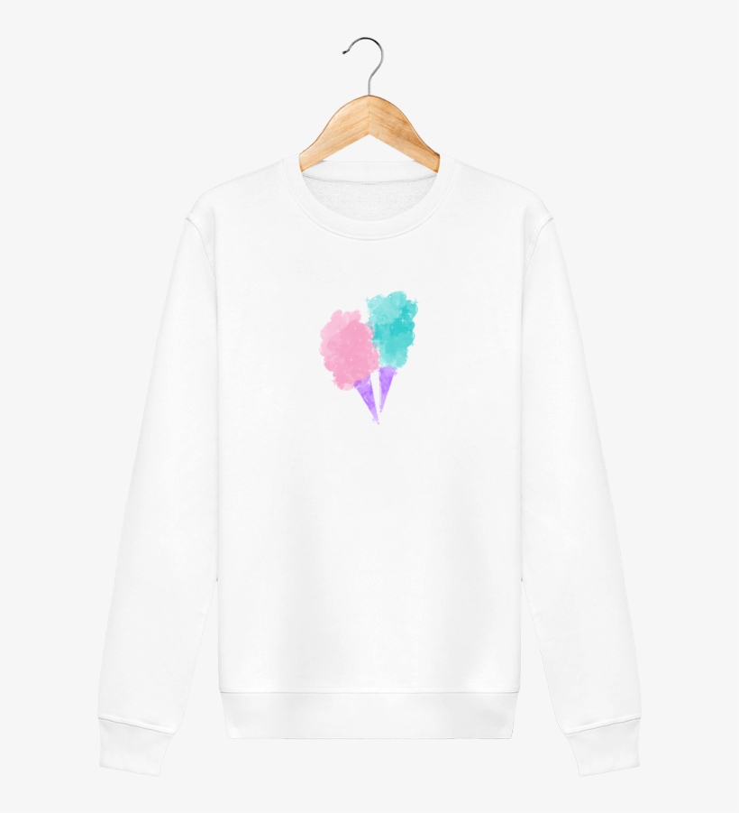 Sweat Col Rond Unisex Stanley Stella Rise Watercolor - Sweatshirt, transparent png #785962