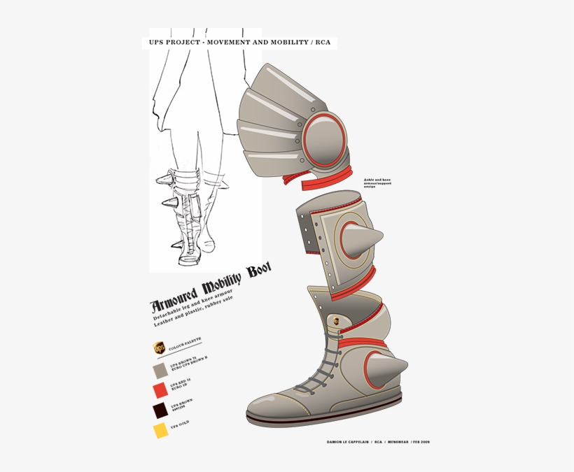 Armoured Boot, transparent png #785996