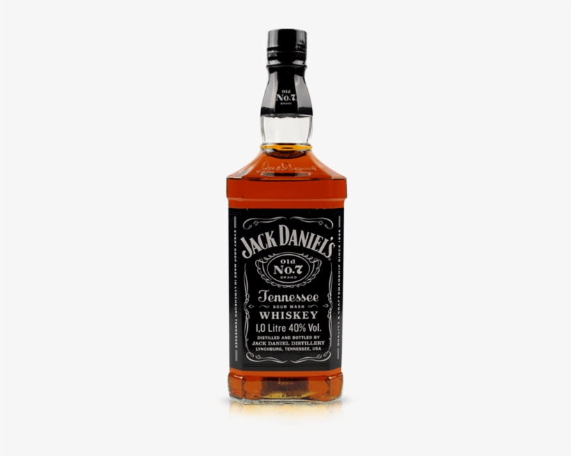 Jack Daniels Black 1l - Jack Daniels Png, transparent png #786192