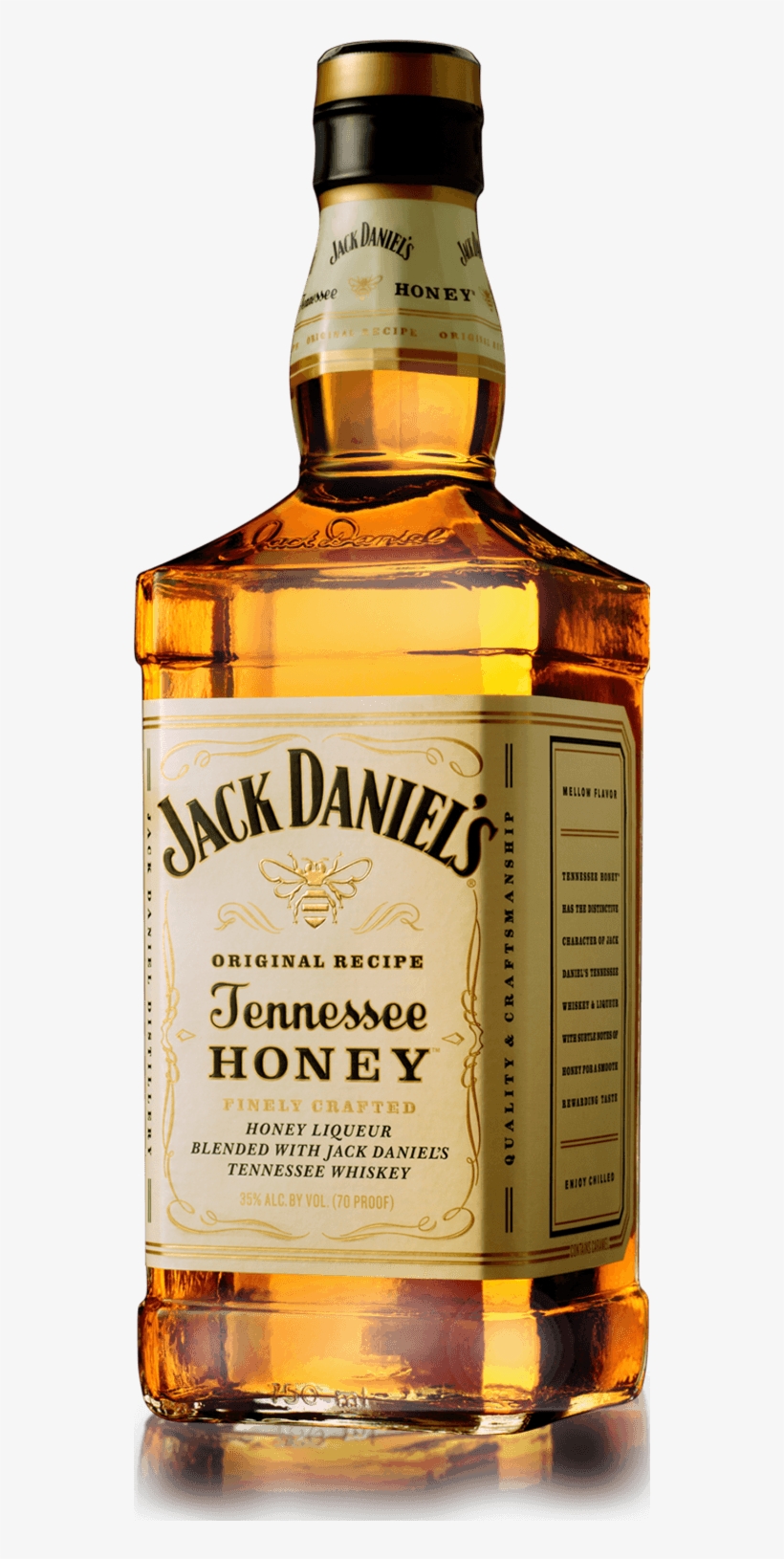 Jack Daniel's Tennessee Honey - Jack Daniel's Tennessee Honey Whiskey - 50 Ml Bottle, transparent png #786352