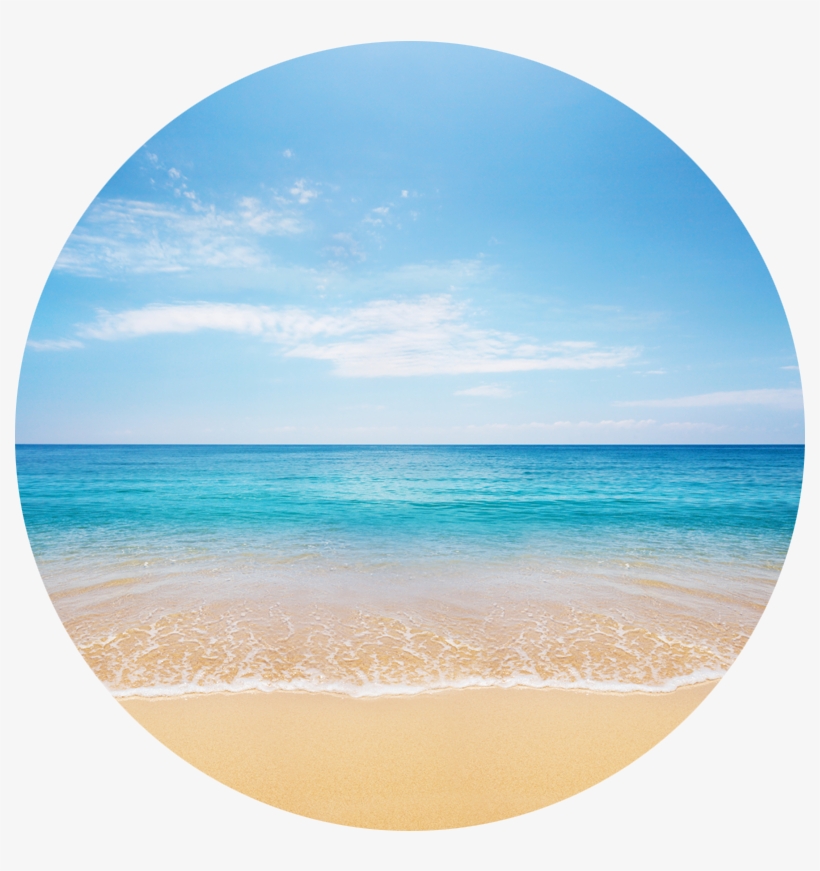 Beach, Sea Png - Beach In A Circle, transparent png #786477