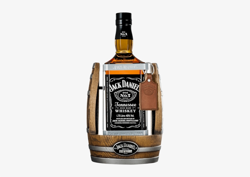 Jack Daniels Old No7 Black Label - Jack Daniels 1.75 Litre 2014 Cradle, transparent png #786609