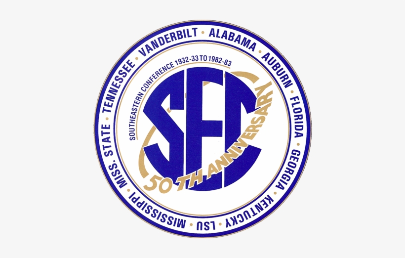 Southeastern Conference Logo - 50th Anniversary, transparent png #787376