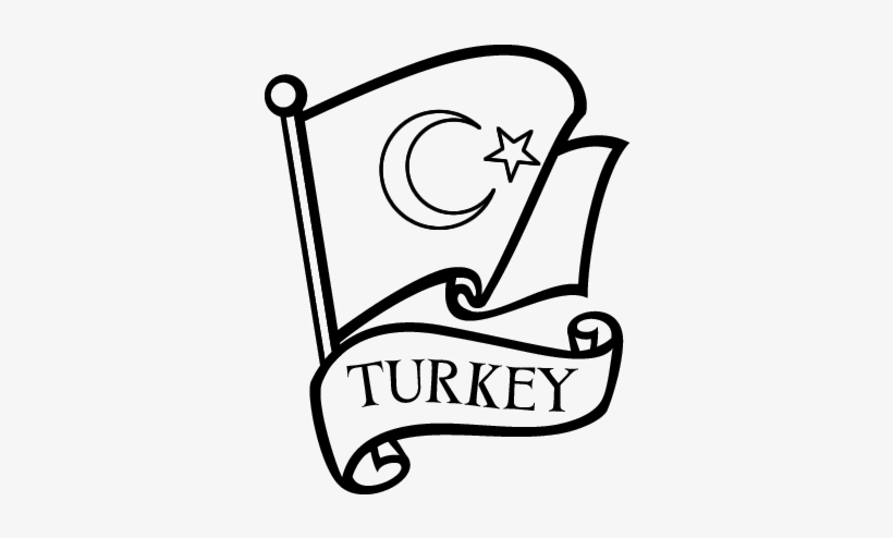 Pakistan Flag Clipart Clipart Black - Turkish Coloring Pages, transparent png #788002