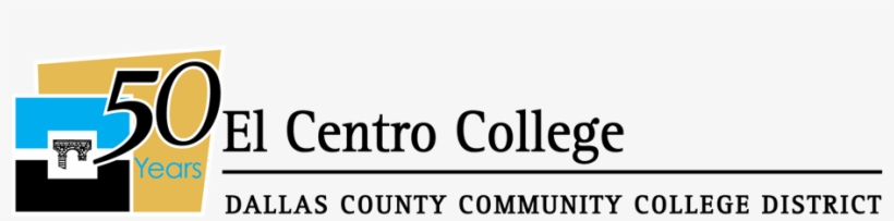 El Centro College 50th Anniversary Logo - El Centro College Logo, transparent png #788028