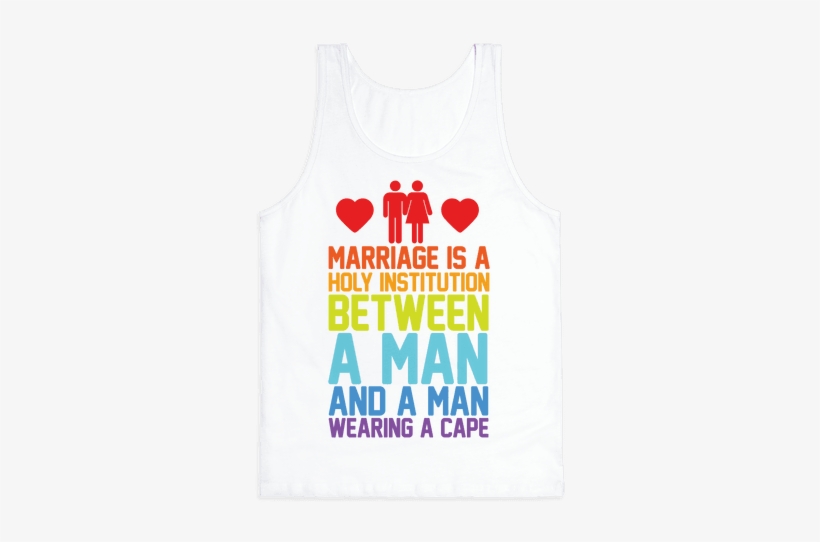 Marriage Is A Holy Institution Between A Man And A - Active Tank, transparent png #788598