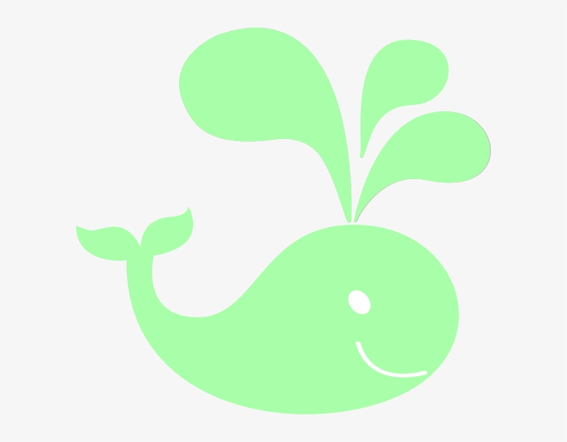 Mint Green Whale Clipart Png For Web, transparent png #788911