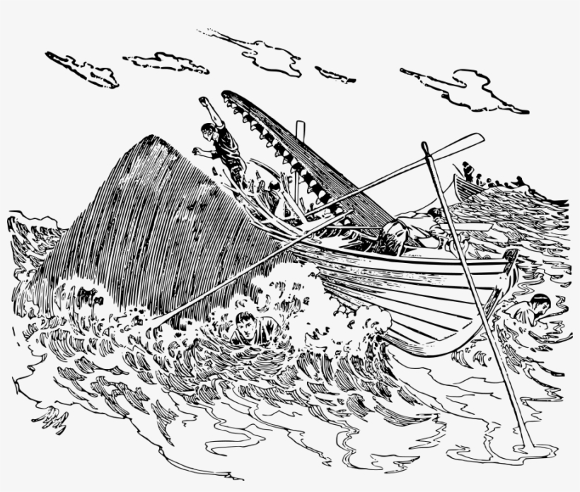 This Free Clipart Png Design Of Whale Attack Clipart, transparent png #789304