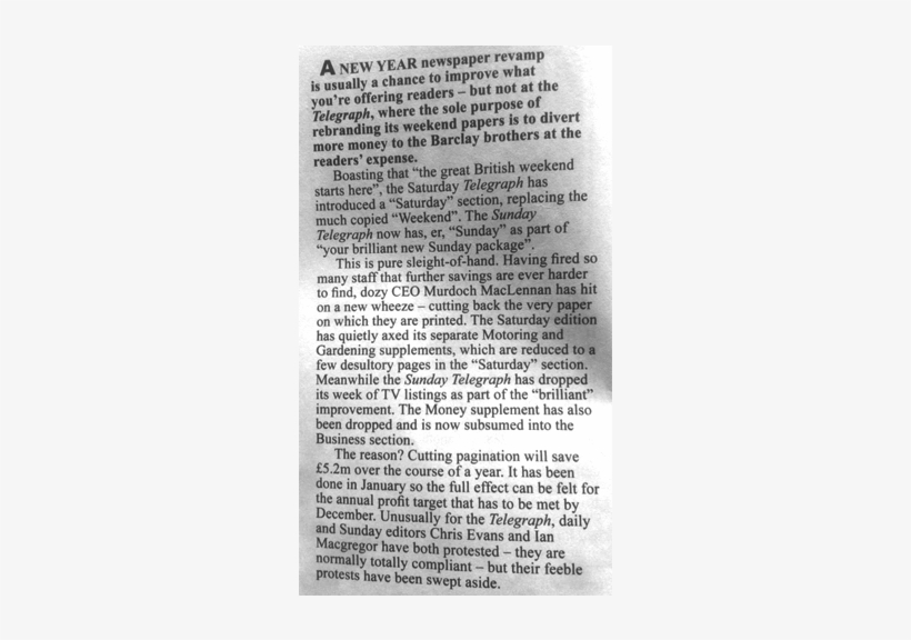 Chris Evans, Of Course, Alas His Efforts Were, According - Murdoch Maclennan Private Eye, transparent png #789667