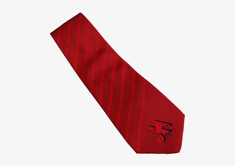 Red Tie With Ausa Emblem - Carmine, transparent png #789759