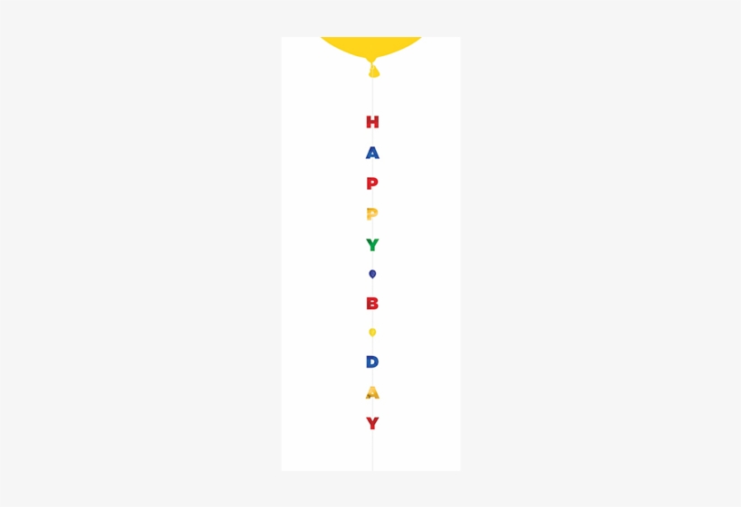 Primary "happy Birthday" Letter Balloon Tails - Balloon, transparent png #789926