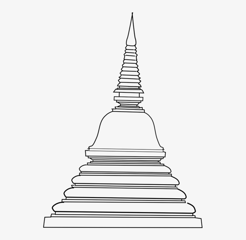 Thai Pagoda Png - Stupa Clipart, transparent png #7800336