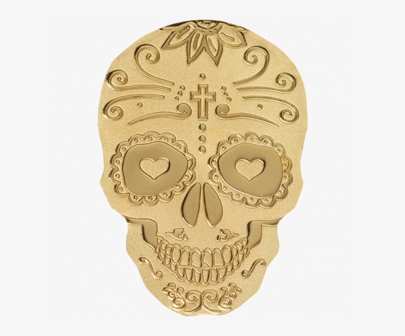 Golden Catrina Skull, Cit Coin Invest Trust Ag / B - Catrina Gold Charm, transparent png #7800964