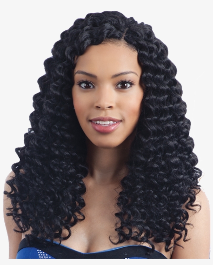 Freetress Synthetic Hair Crochet Braids 2x Wand Curl - Crochet Braids, transparent png #7801268