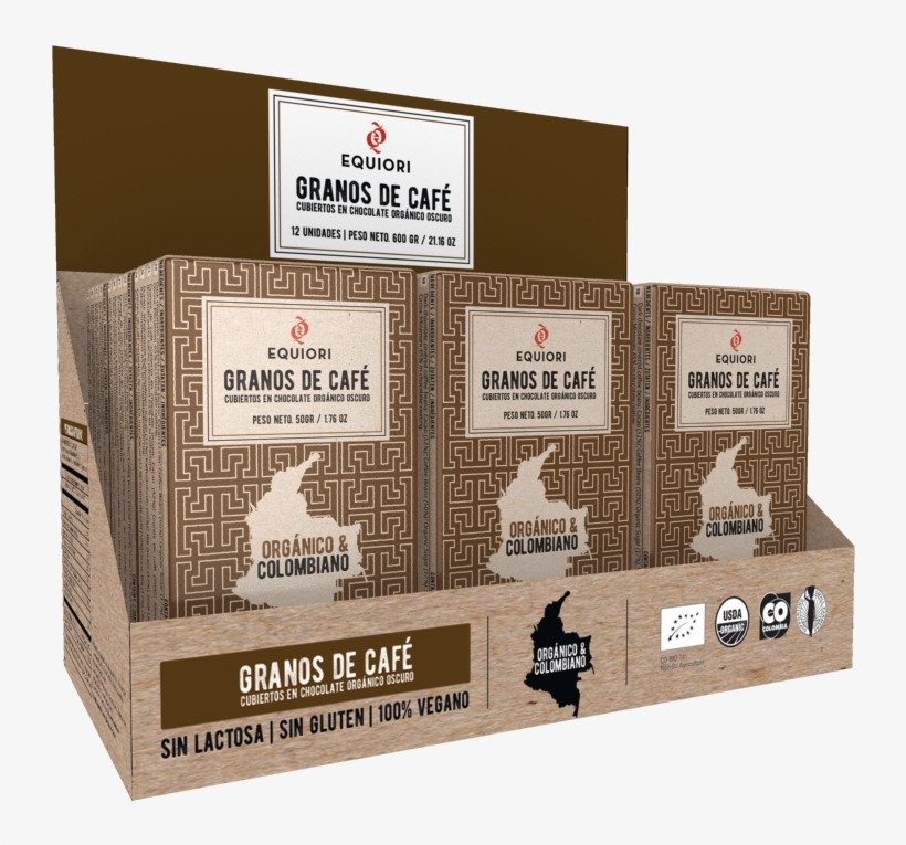Granos De Café Recubiertos Con Chocolate Orgánico , - Cajas De Chocolates De Cafe, transparent png #7801303