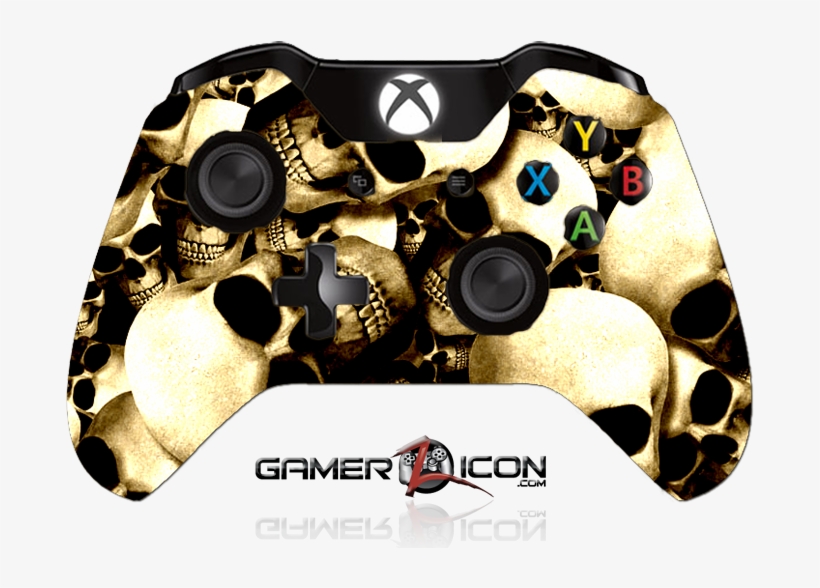 Marine Grade Hydrodipped Finish - Xbox One Controller Red Skull, transparent png #7801696