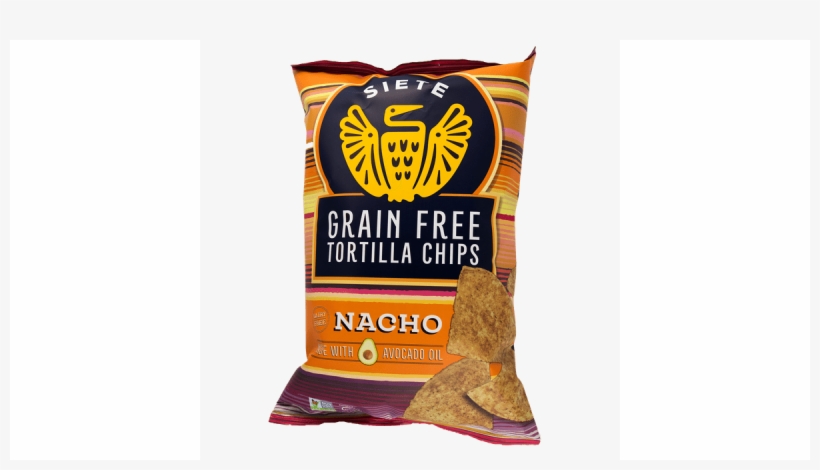 Siete Nacho Grain Free Tortilla Chips - Tortilla Chip, transparent png #7802672