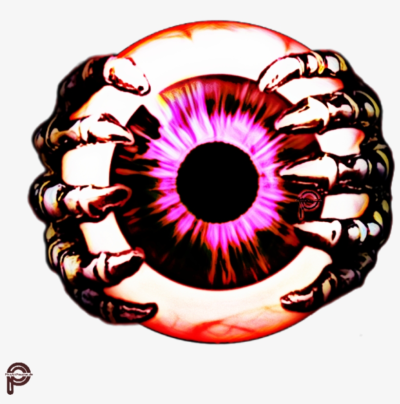 Eye Pink Creepy Fantasyart Fantasy Picsartpassion De - Circle, transparent png #7803420