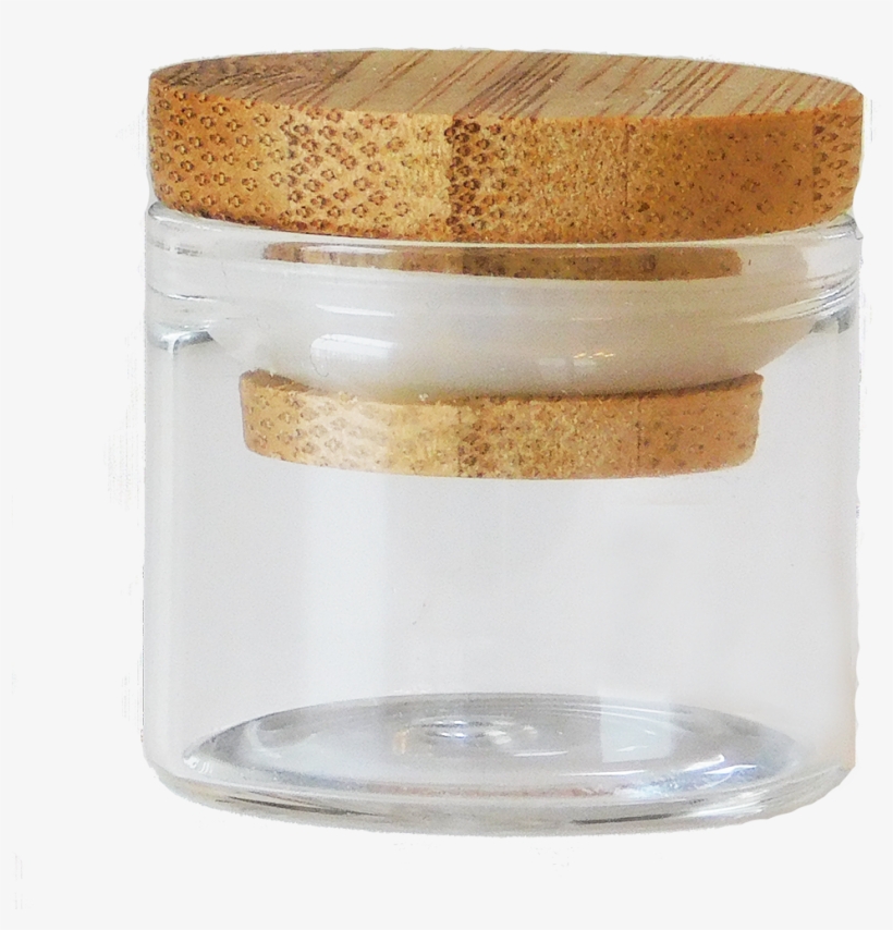 Larger Photo - Glass Jars With Wood Lid, transparent png #7803896