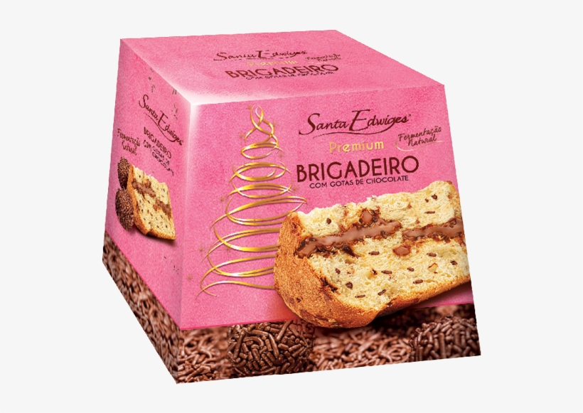 Panettone Brigadeiro Com Gotas De Chocolate Premium - Panetone Di Lucca Santa Edwiges, transparent png #7804187