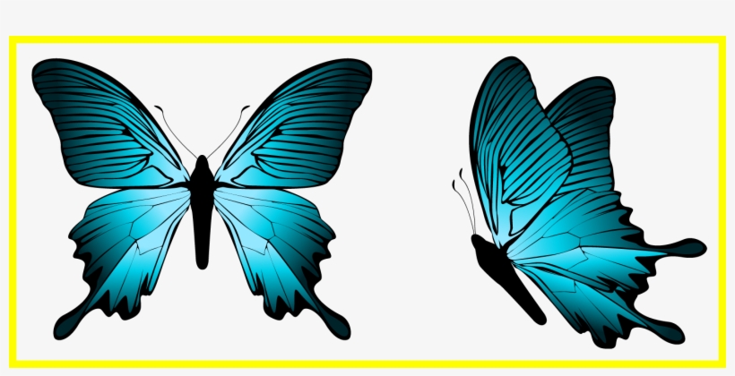 Best Blue Butterfly Png Clipart Image Butterflies Dragonflies - Transparent Blue Butterfly Png, transparent png #7804313