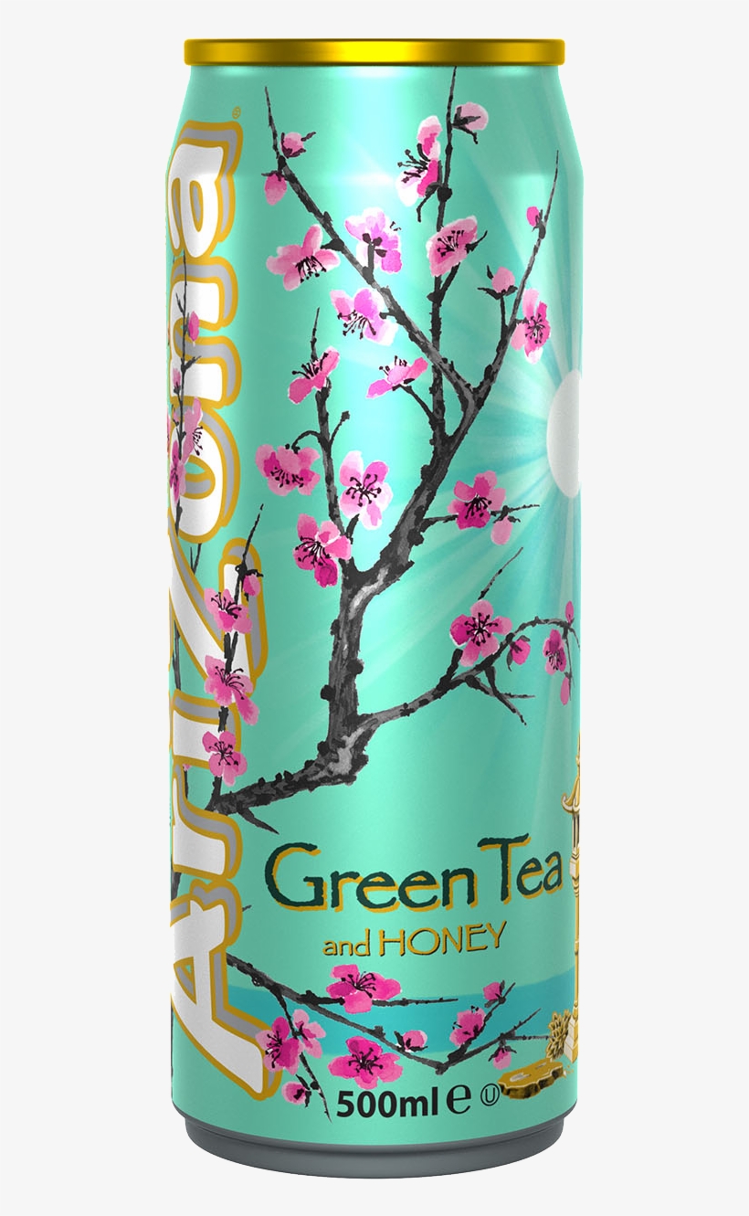 Arizona Green Tea And Honey Cans 12 X 0,5 Liter - Arizona Green Tea, transparent png #7804512