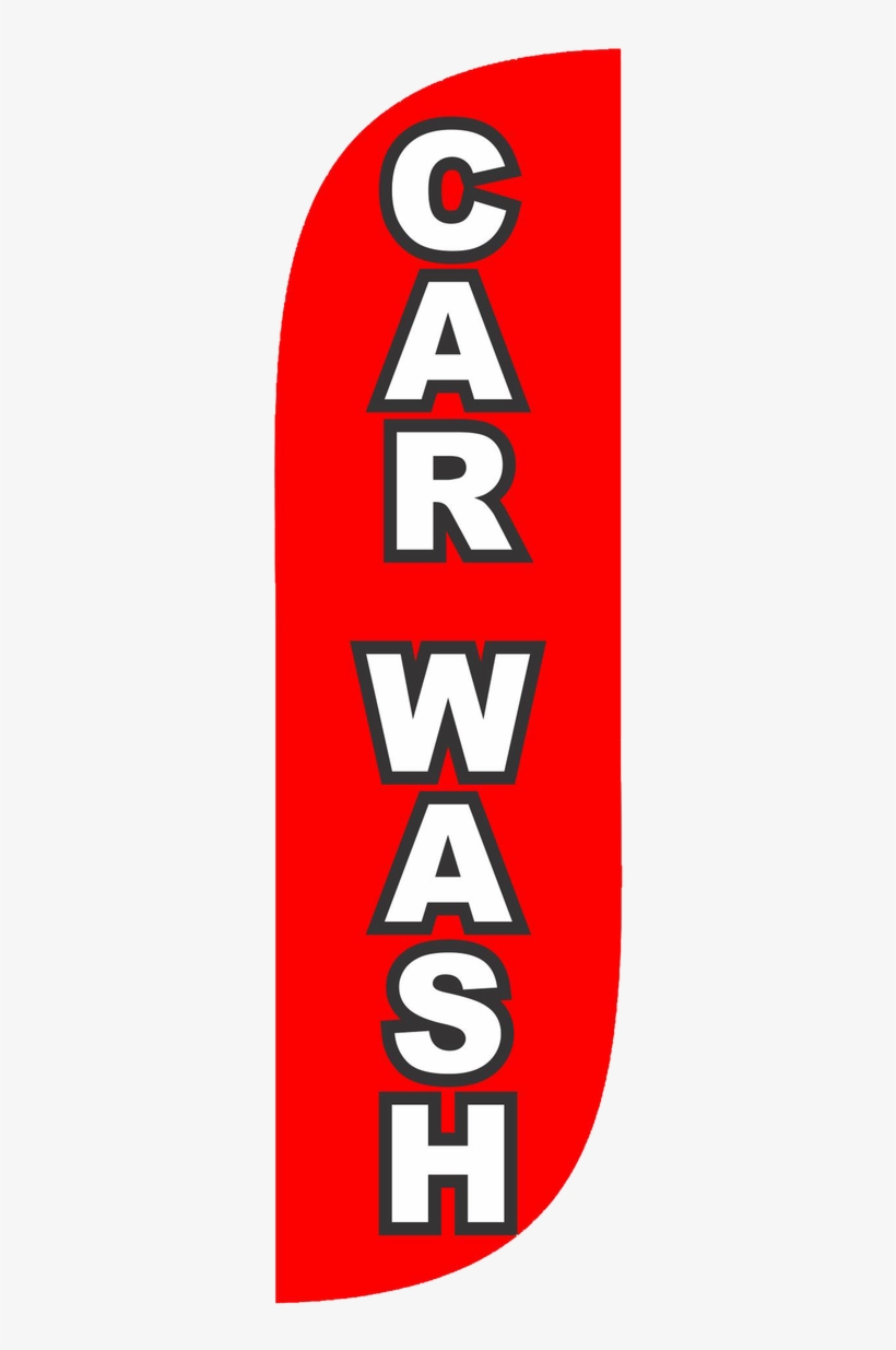 Car Wash Feather Flag Red - Circle, transparent png #7804960