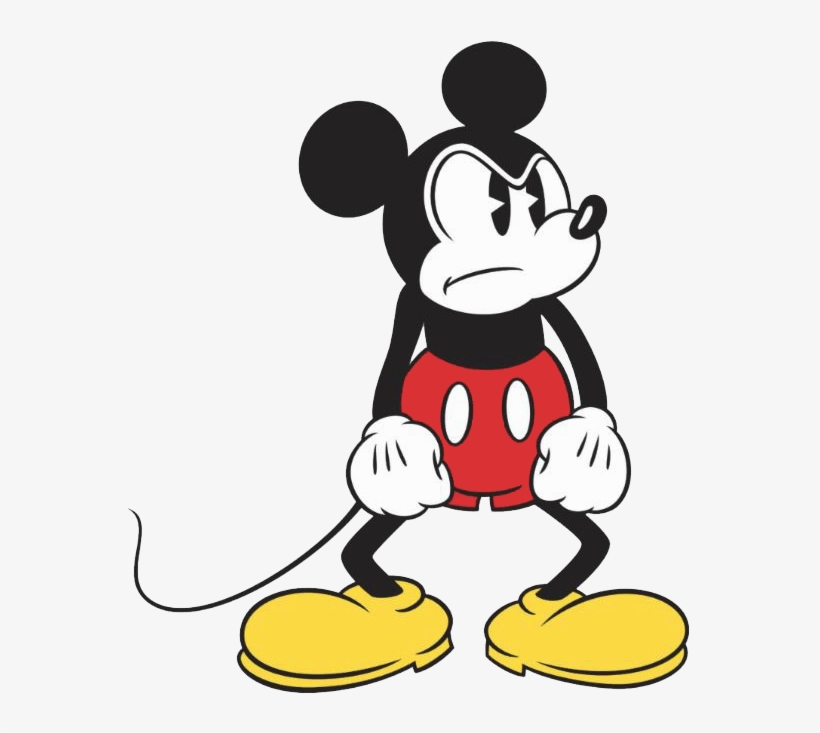Old Mickey Mad Mouse Face Png Mickey Mad Face - Angry Mickey Mouse, transparent png #7805171
