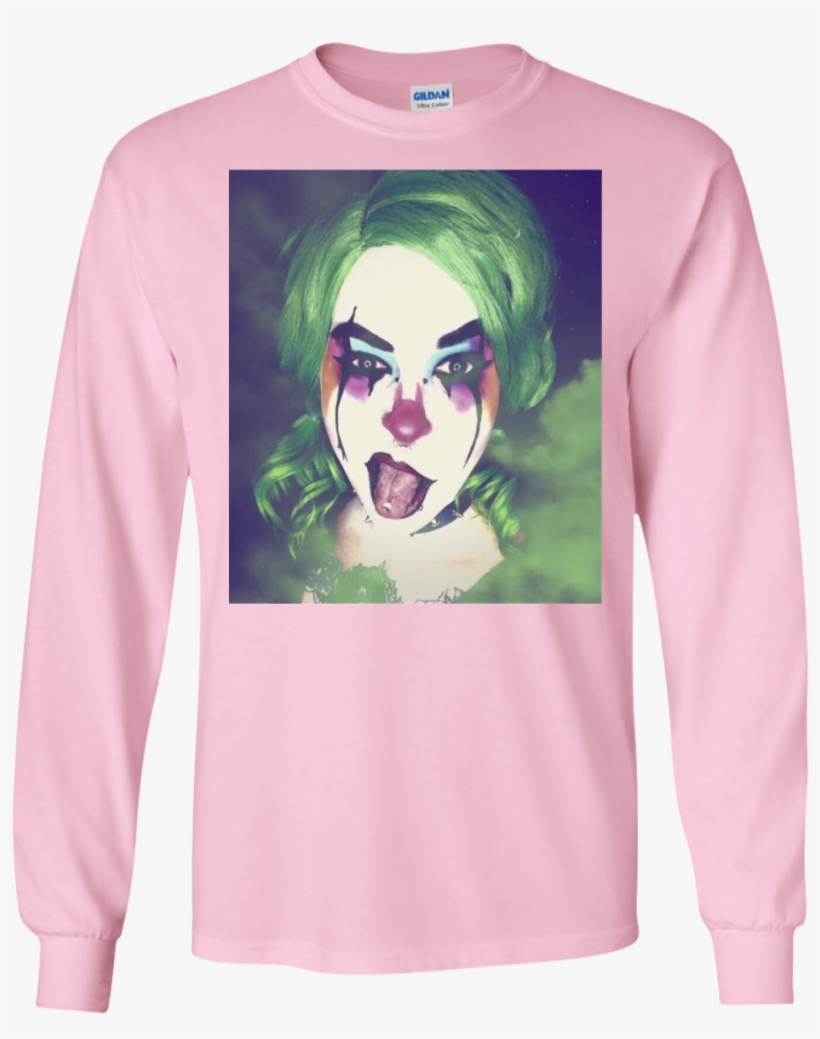 Clown Long Sleeve Shirt - Sweatshirt, transparent png #7805372