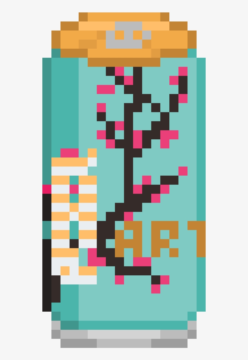 Arizona Tea - Chocolate Lab Pixel Art, transparent png #7805380