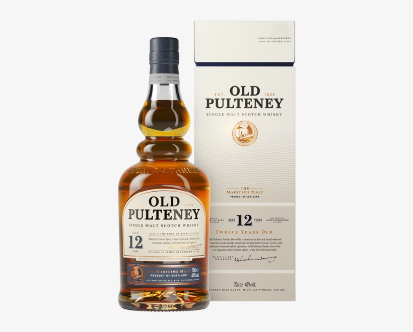 12 Years Single Malt Scotch Whisky - Old Pulteney 18 Year Old, transparent png #7805496