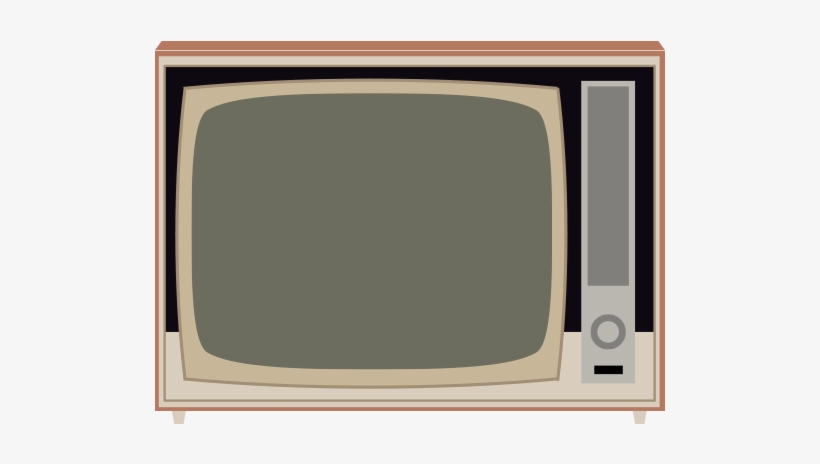 Old Tv Vector And Png Free Download - Television Set, transparent png #7805618