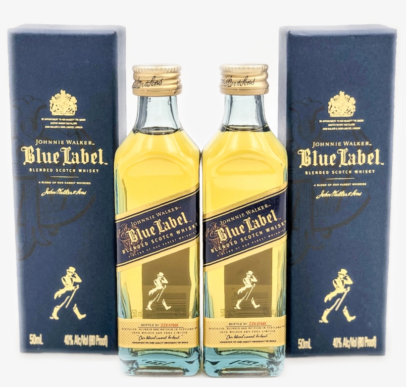 Johnnie Walker Blue Label Scotch Whisky 50ml Mini Bottles - Johnnie Walker Blue Label, transparent png #7805701