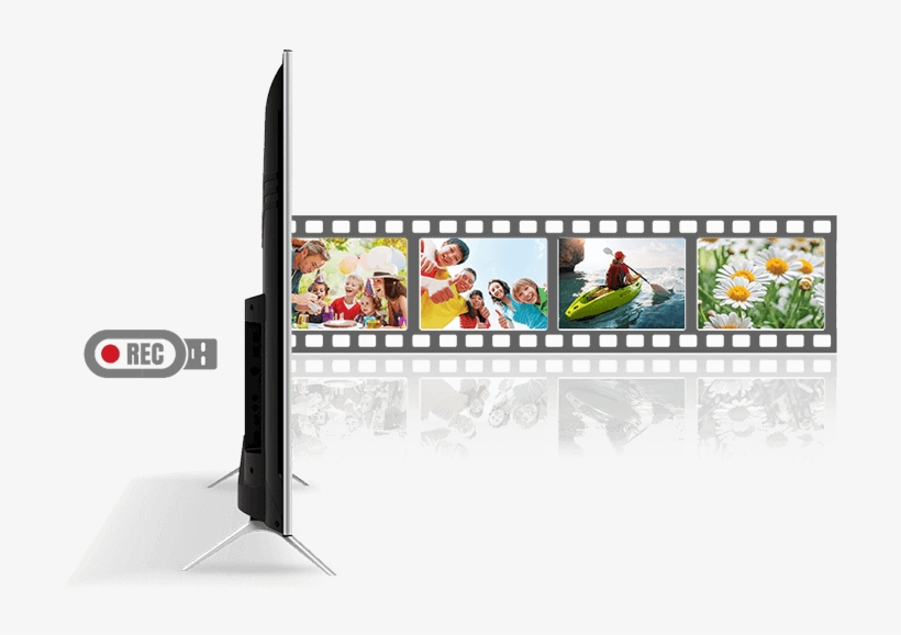 Record Live Free To Air Tv To An External Portable - Led-backlit Lcd Display, transparent png #7806456